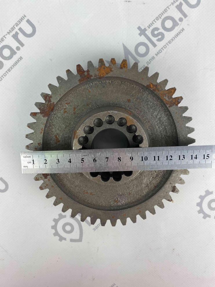 Шестерня главная рулевого вала КПП МБ-8Д, МБ-10Д (47 зубов, под гладкий вал)