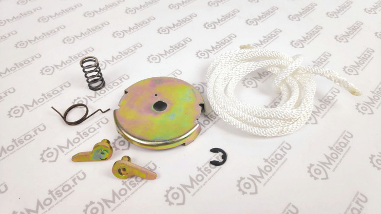 Ремкомплект стартера Крот (диск фрикциона, шнур, пружины, 2 собачки, шайба стопорная)