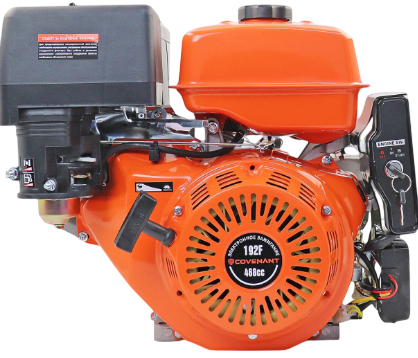Двигатель Covenant 18.5 л.с. 192F-2E с катушкой 11А электростартер 459cc вал d25