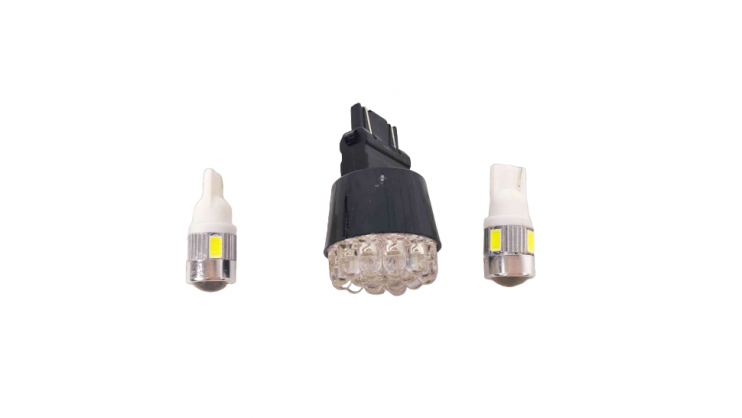 Лампа 12 В T10 6 светодиодов Super White Lens