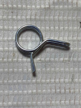 Хомут шланга пружинный двойной d7 мм