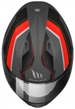 Шлем MT Stinger pole глянцевый металл черный-красный S интеграл