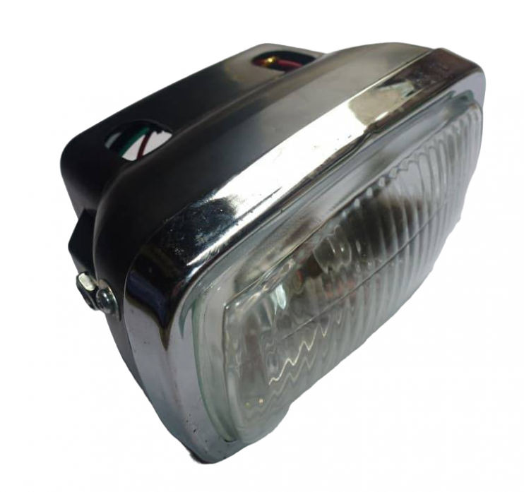 Фара мопед Дельта квадратная в сборе