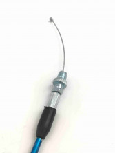 Трос газа питбайк TTR с натяжкой, для короткоходной ручки HL=860mm, FL=140mm синий