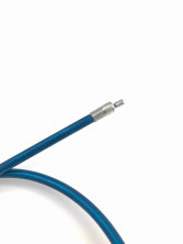 Трос газа питбайк TTR с натяжкой, для короткоходной ручки HL=860mm, FL=140mm синий