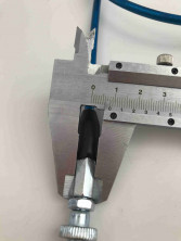 Трос газа питбайк TTR с натяжкой, для короткоходной ручки HL=860mm, FL=140mm синий