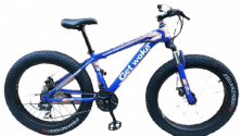 Велосипед 26 Fat BIKE GET WOKE B26-21 2-ухподвес, стальная рама, диск торм, 21ск ЧЕРНО-БЕЛЫЙ