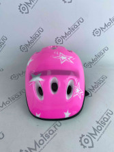 Шлем Вело детский розовый со звездочкой