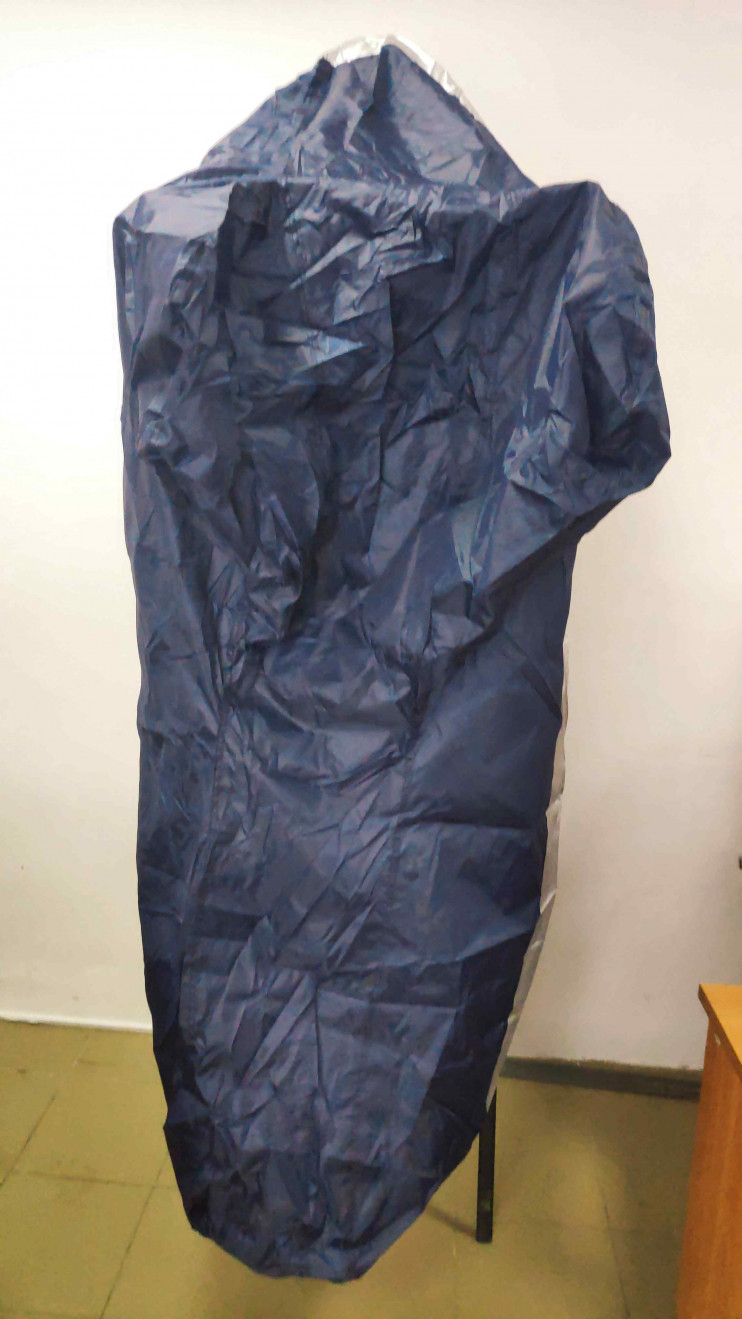 Чехол Sameway 190T мото 200х88х118 полиэстер бело-синий