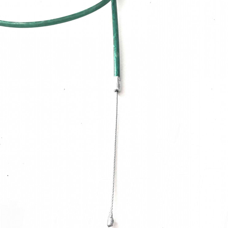 Трос газа питбайк TTR с натяжкой, для короткоходной ручки HL=860mm, FL=140mm  зеленый