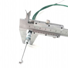 Трос газа питбайк TTR с натяжкой, для короткоходной ручки HL=860mm, FL=140mm  зеленый