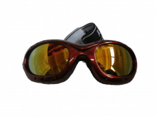 Очки SD-886 линзы тёмные, max защита UV-400, оправа цельная красная Koestler