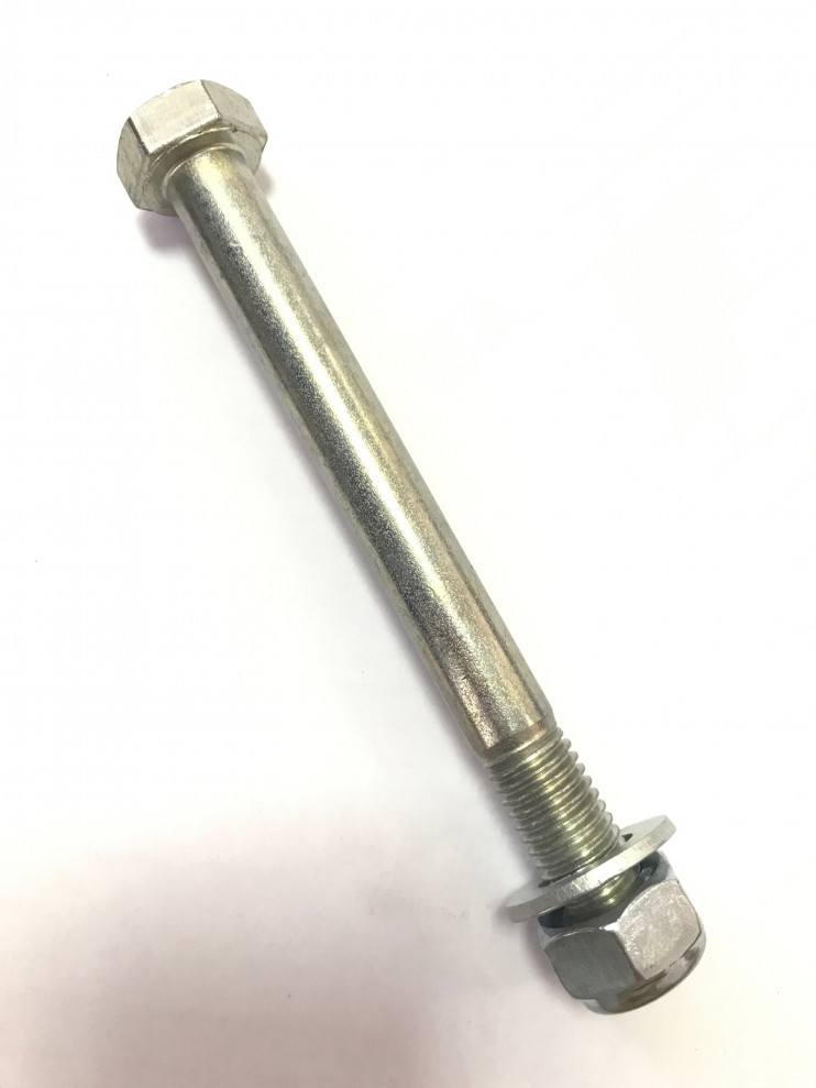 Ось колеса тачки садовой 12мм с гайкой и шайбой