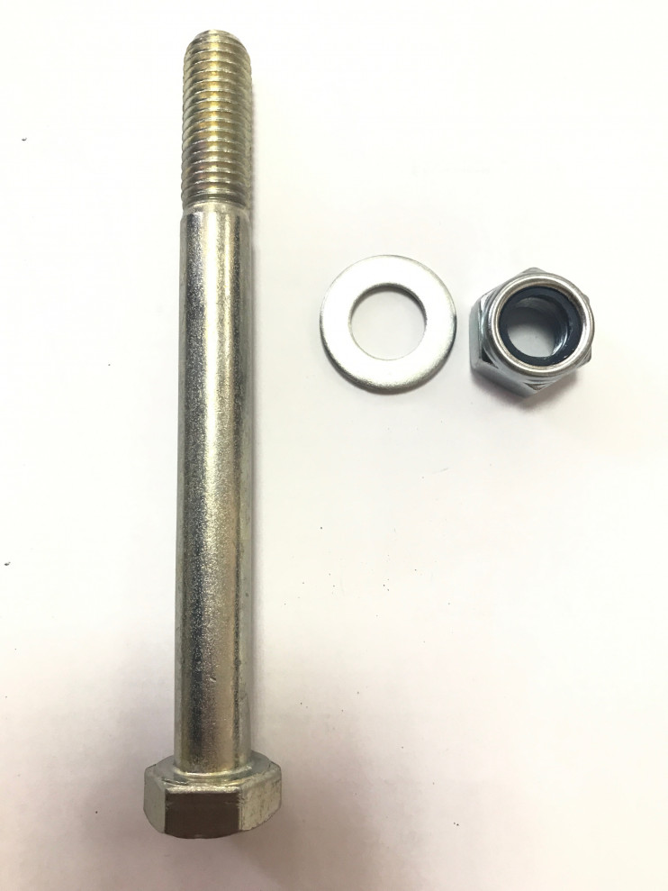 Ось колеса тачки садовой 12мм с гайкой и шайбой