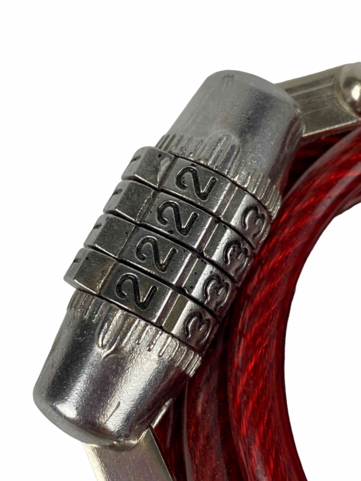 Замок велосипедный противоугонный кодовый 6-1000мм