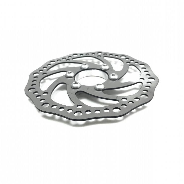 Диск тормозной вело 140 мм с aдaптером 6 болтов