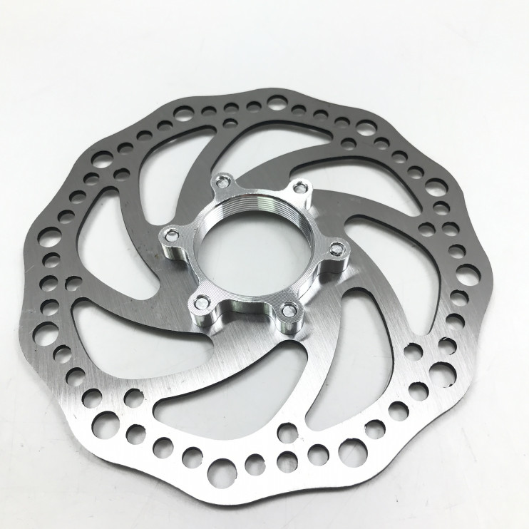 Диск тормозной вело 140 мм с aдaптером 6 болтов