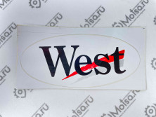 Наклейка West (9x17)