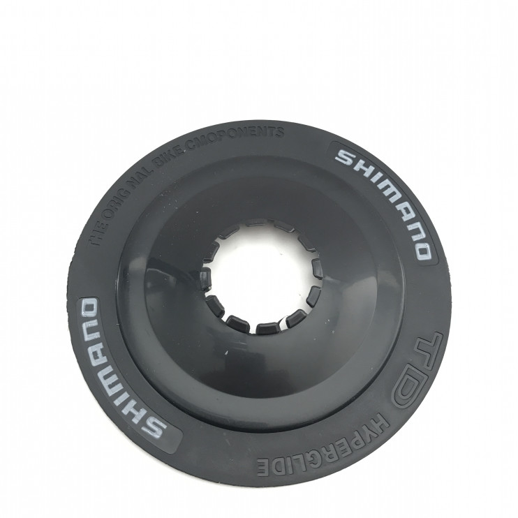 Защита цепи тарелка Shimano черный пластик