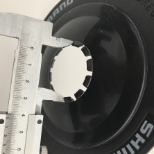 Защита цепи тарелка Shimano черный пластик