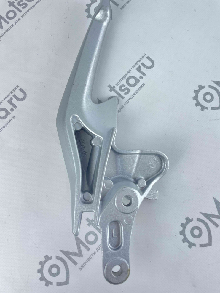 Ручка пассажира задняя левая серебро мотоцикл Ekonika ZF250-2