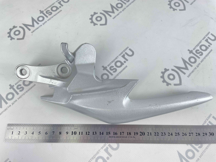 Ручка пассажира задняя левая серебро мотоцикл Ekonika ZF250-2