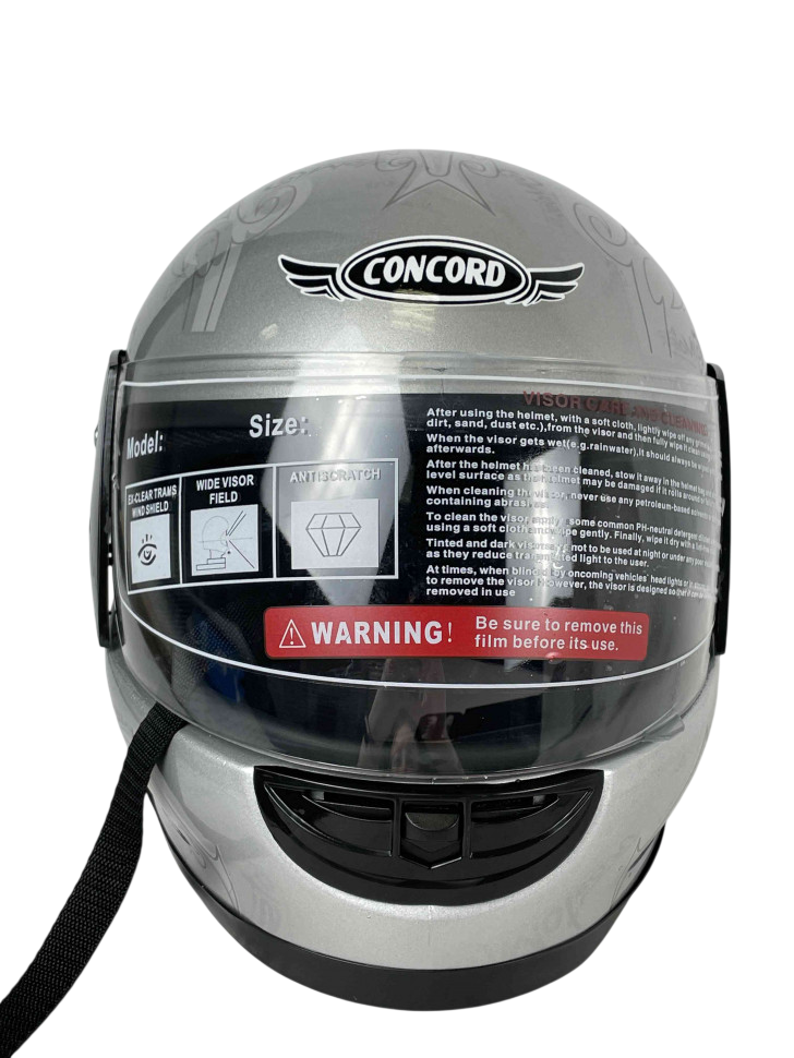 Шлем Сoncord WF01 серебристый интеграл