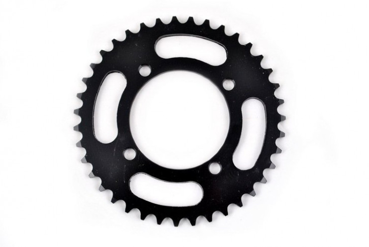 Звезда ведомая шаг 420 37 зубов 4x65, D76  питбайк KAYO 125