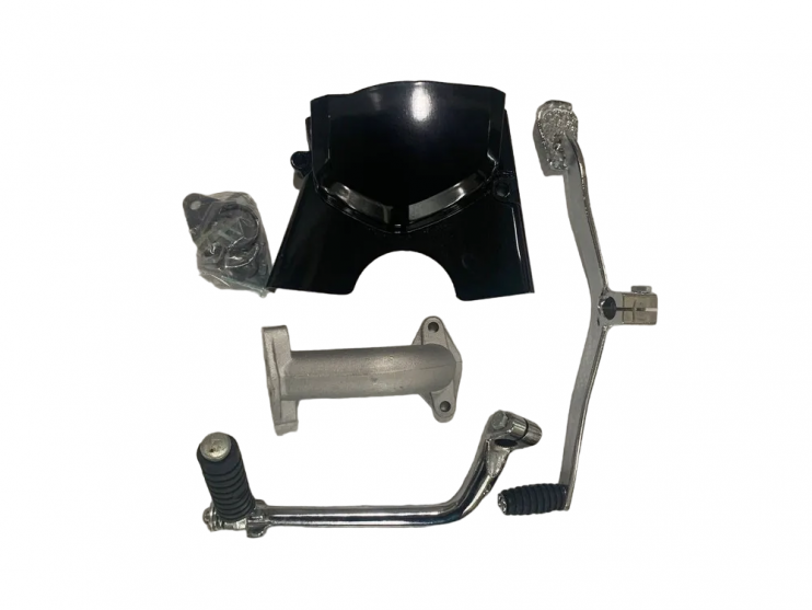 Двигатель Альфа 100 см3 механика по кругу черный