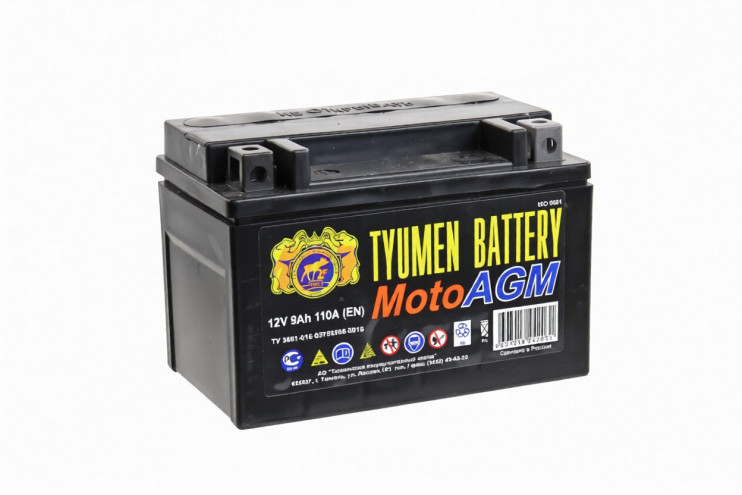 Аккумулятор 12В 9Ач. AGM 150х86х105