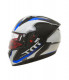Шлем MT Stinger spike черный белый синий металлик XXL Интеграл