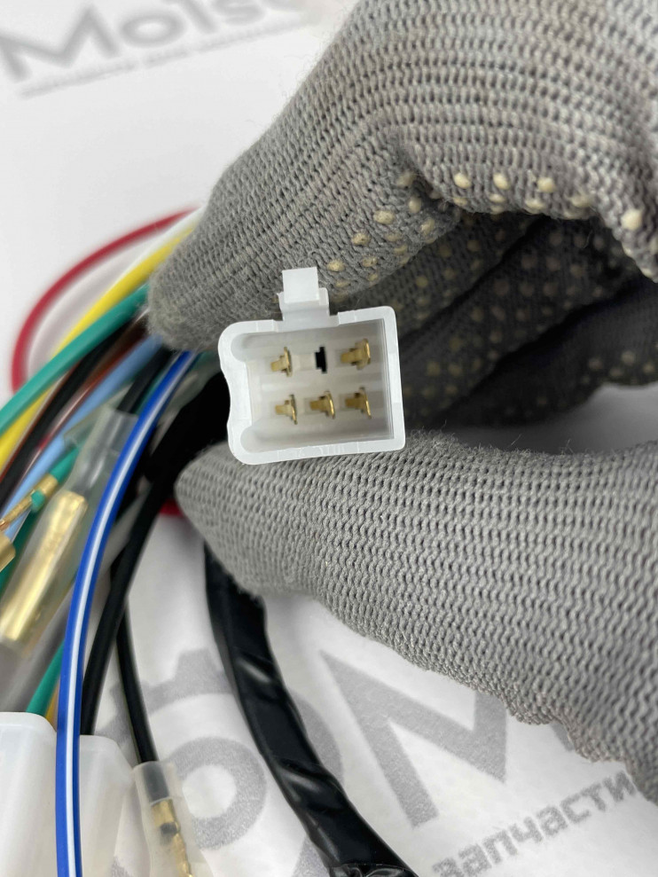 Проводка центральная мопед Дельта, Альфа круглый щиток приборов