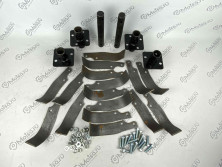 Фреза мотоблок Каскад, Нева, Ока (разборные, в коробке) (1к-т: ножи левый+правый 8пар +вал фрез 2шт+ вал ножей 4шт +крепеж 16шт)