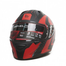 Шлем MT Stinger warhead черно-красный матовый XS интеграл