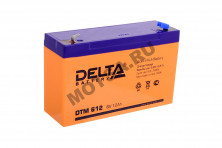 Аккумулятор герметичный 6В12Ач DELTA DTM612 AGM (электромашинки)
