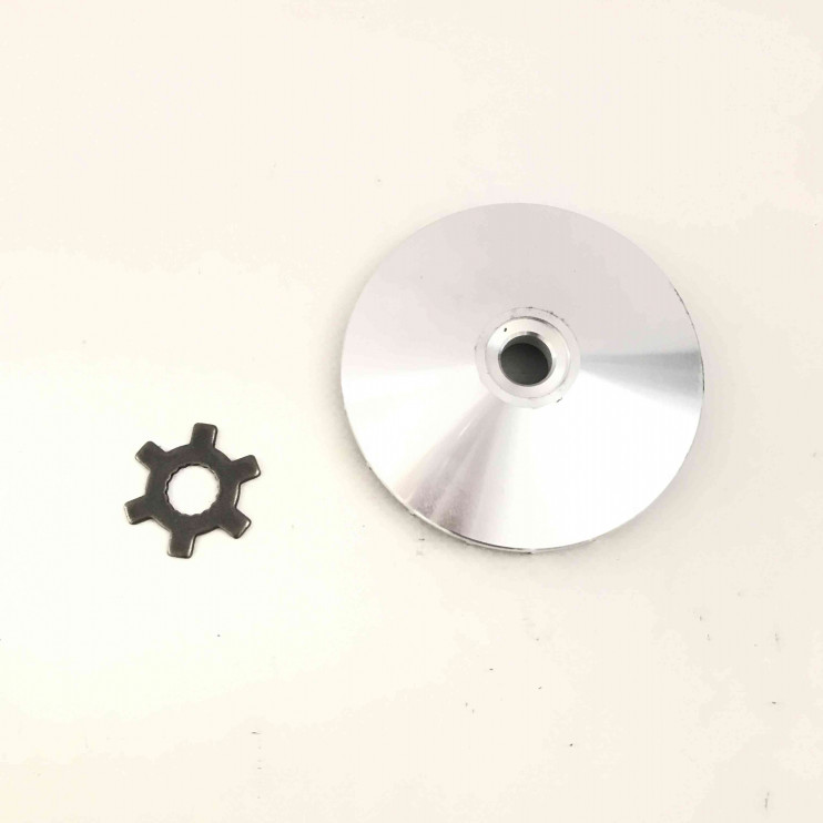 Шкив вариатора скутер Yamaha JOG 50 наружный (неподвижная щека)