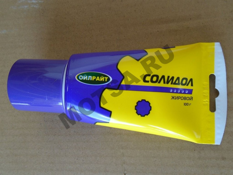 Смазка Солидол жировой 100 г Oil Right в тубе