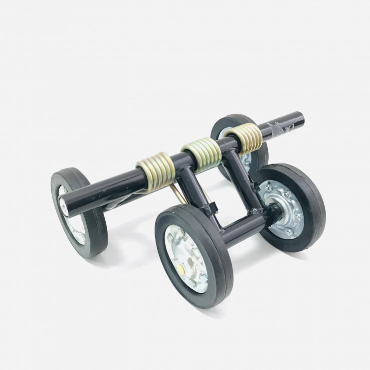 Тележка снегоход Буран широкий каток в сборе 3-х пружинная