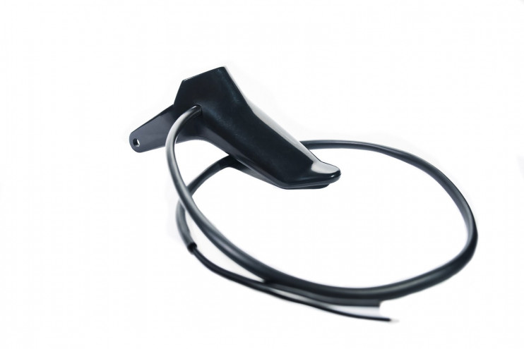 Рычаг газа снегоход Тайга  пластмассовый  с нагревательным элементом ЭР-27  одноконтактный