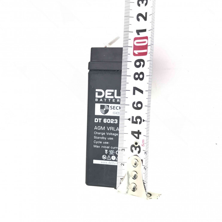 Аккумулятор герметичный 6В 2,3Ач DELTA DT6023 (44*47*101мм) (электрооборудование, кассовые апп-ты)