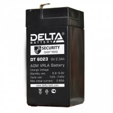 Аккумулятор герметичный 6В 2,3Ач DELTA DT6023 (44*47*101мм) (электрооборудование, кассовые апп-ты)