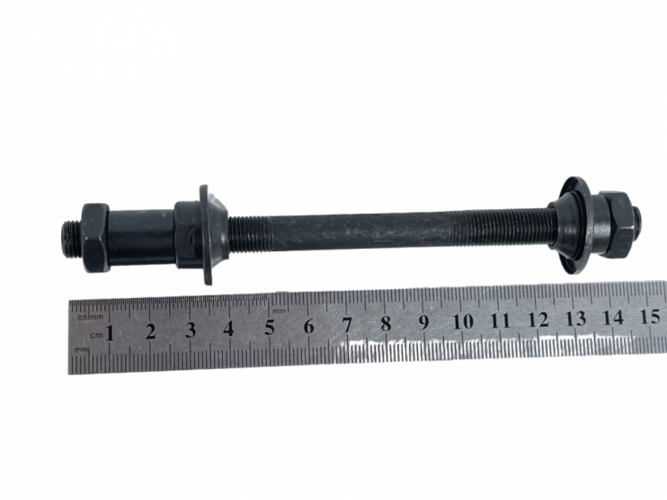 Ось втулки заднего колеса 3-8-145 мм черная
