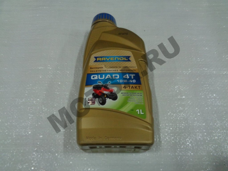 Масло 4Т RAVENOL для квадроциклов QUAD SAE 10W-40 (1л)