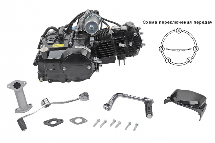 Двигатель Дельта 110 см3 1P52FMН 4МКПП по кругу