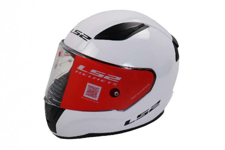 Шлем LS2 FF353 rapid single mono белый глянцевый gloss white XХL