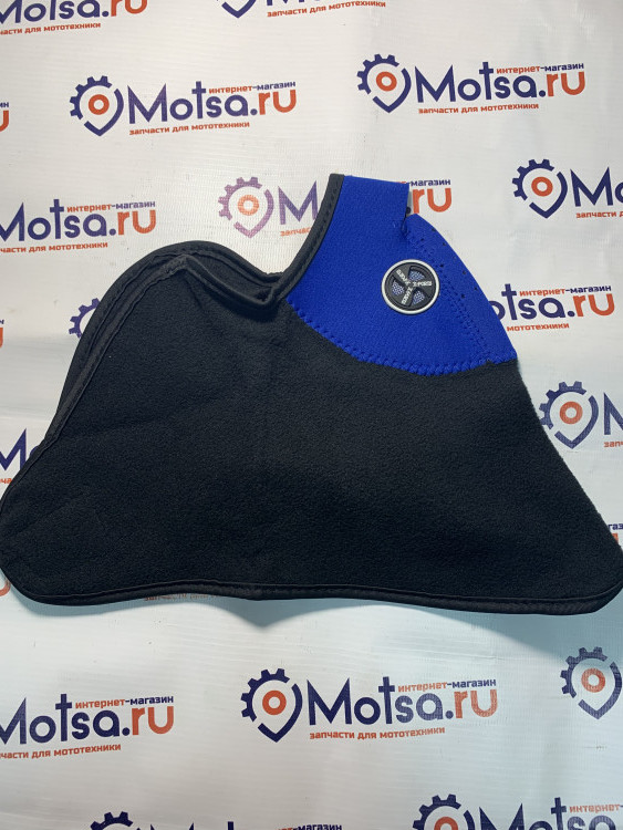 Подшлемник балаклава шерстяной без верха чёрно-синий