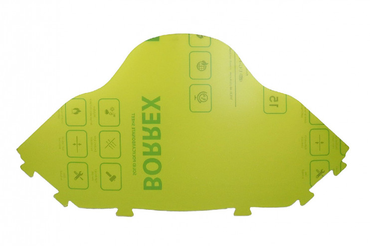 Стекло снегоход Тайга мягкое антиблик желтое