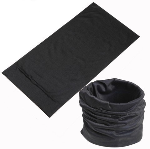 Баф черный однотонный