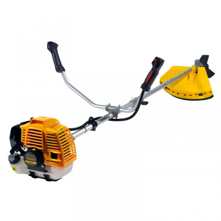 Мотокоса CHAMPION Т433-2 (1,25кВт/1,7лс, 42,7см3, разъемн.прямая штанга, U-ручка, леска 3мм, 8,2кг)