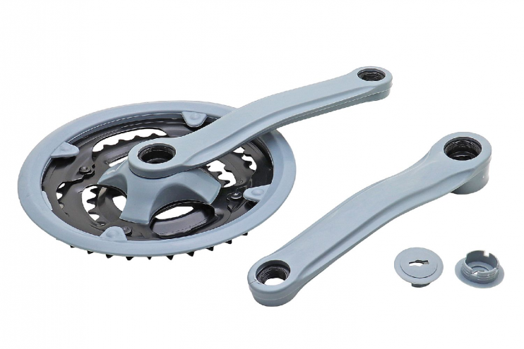 Шатуны 3 звезды 42-34-24 зубов шатуны 170мм под квадрат серые